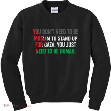 Stand Up For Gaza, Free Palestine Kids Sweatshirt