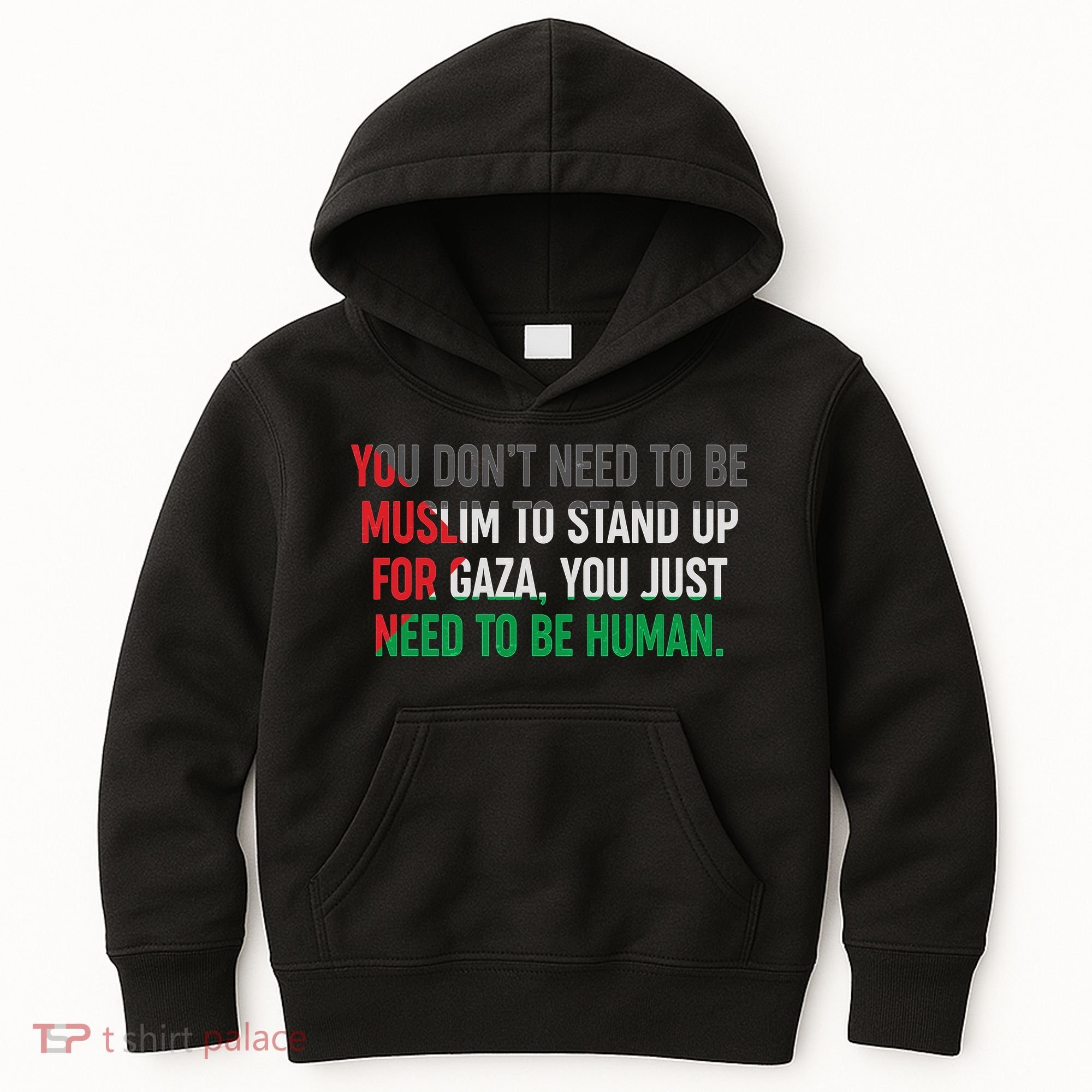Stand Up For Gaza, Free Palestine Kids Hoodie