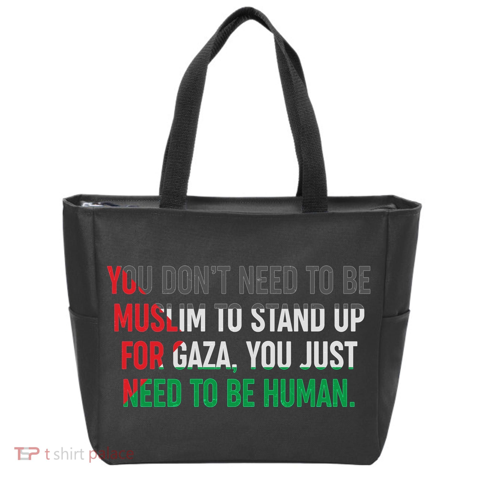 Stand Up For Gaza, Free Palestine Tote Bag