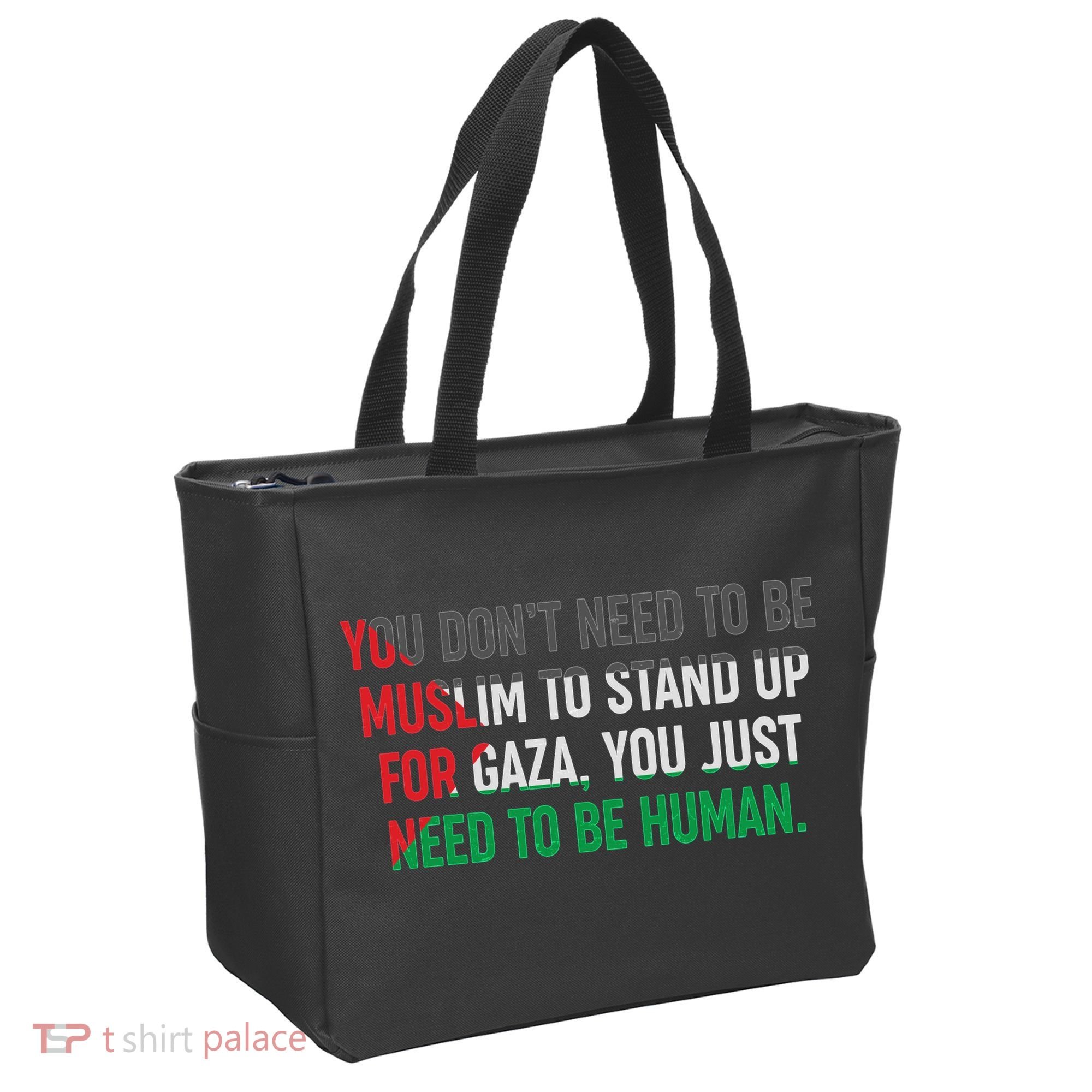 Stand Up For Gaza, Free Palestine Tote Bag