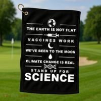 Stand Up For Science Golf Towel thumb 1