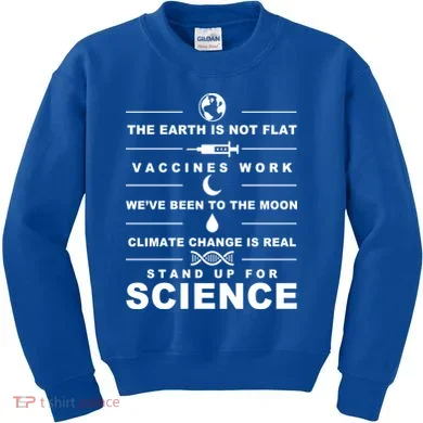 Stand Up For Science Kids Sweatshirt