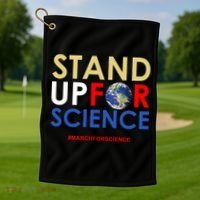 Stand Up For Science March For Science Earth Day Golf Towel thumb 1