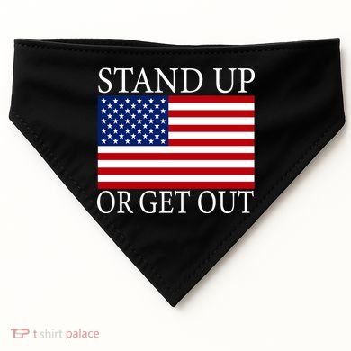 Stand Up Or Get Out USA-Made Doggie Bandana