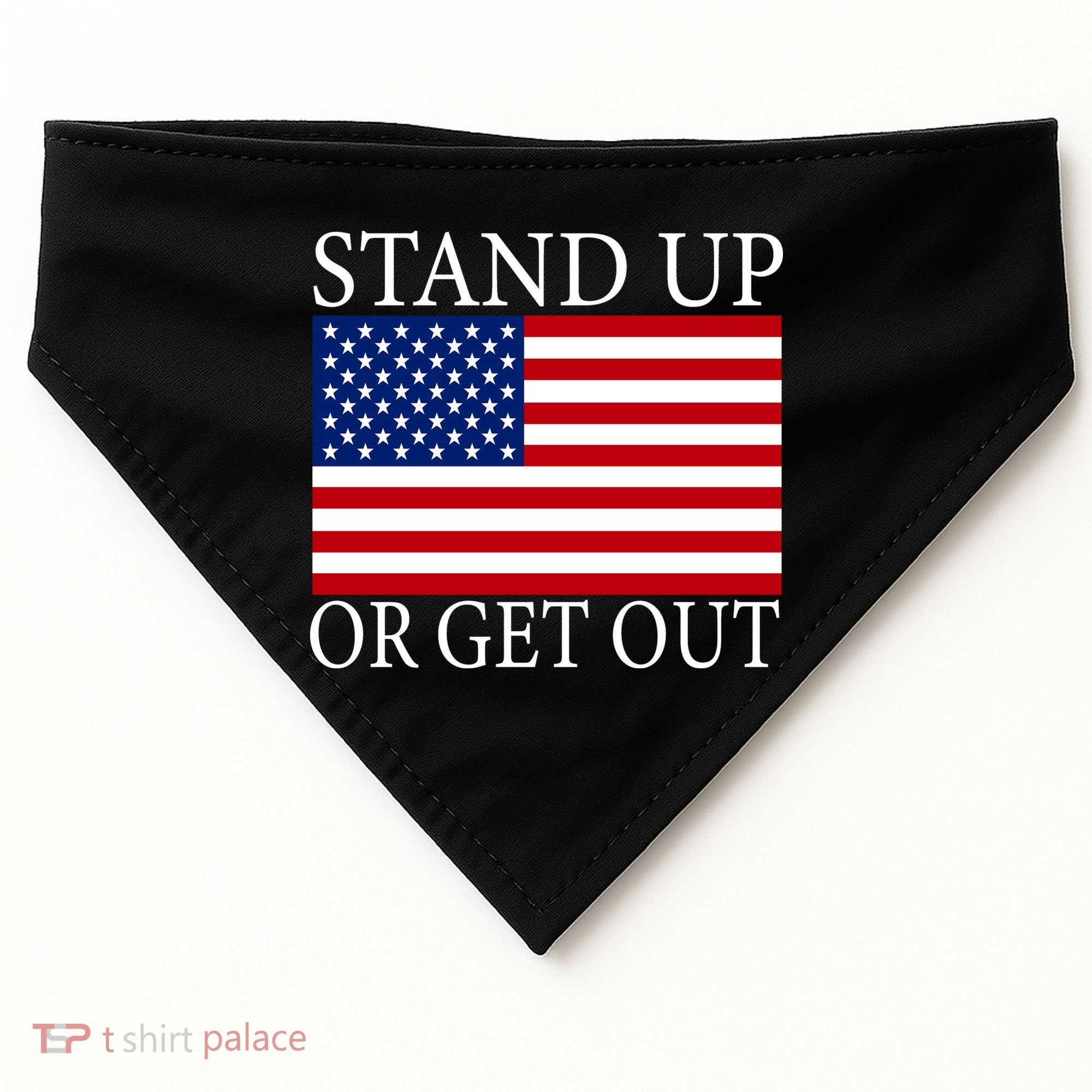 Stand Up Or Get Out USA-Made Doggie Bandana