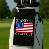 Stand Up Or Get Out Golf Towel thumb 2