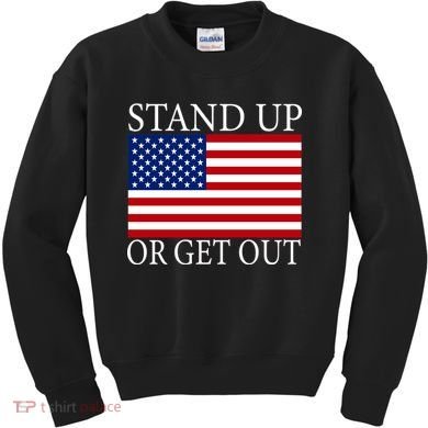 Stand Up Or Get Out Kids Sweatshirt