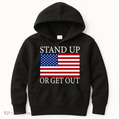 Stand Up Or Get Out Kids Hoodie