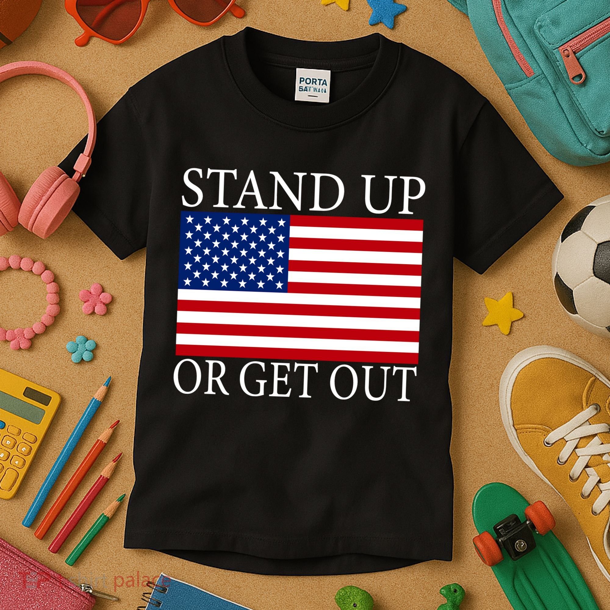 Stand Up Or Get Out Kids T-Shirt