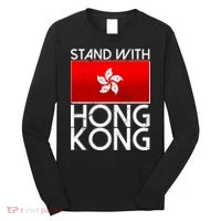 Stand With Hong Kong Pro Democracy Long Sleeve Shirt thumb 0