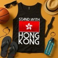 Stand With Hong Kong Pro Democracy Tank Top thumb 4