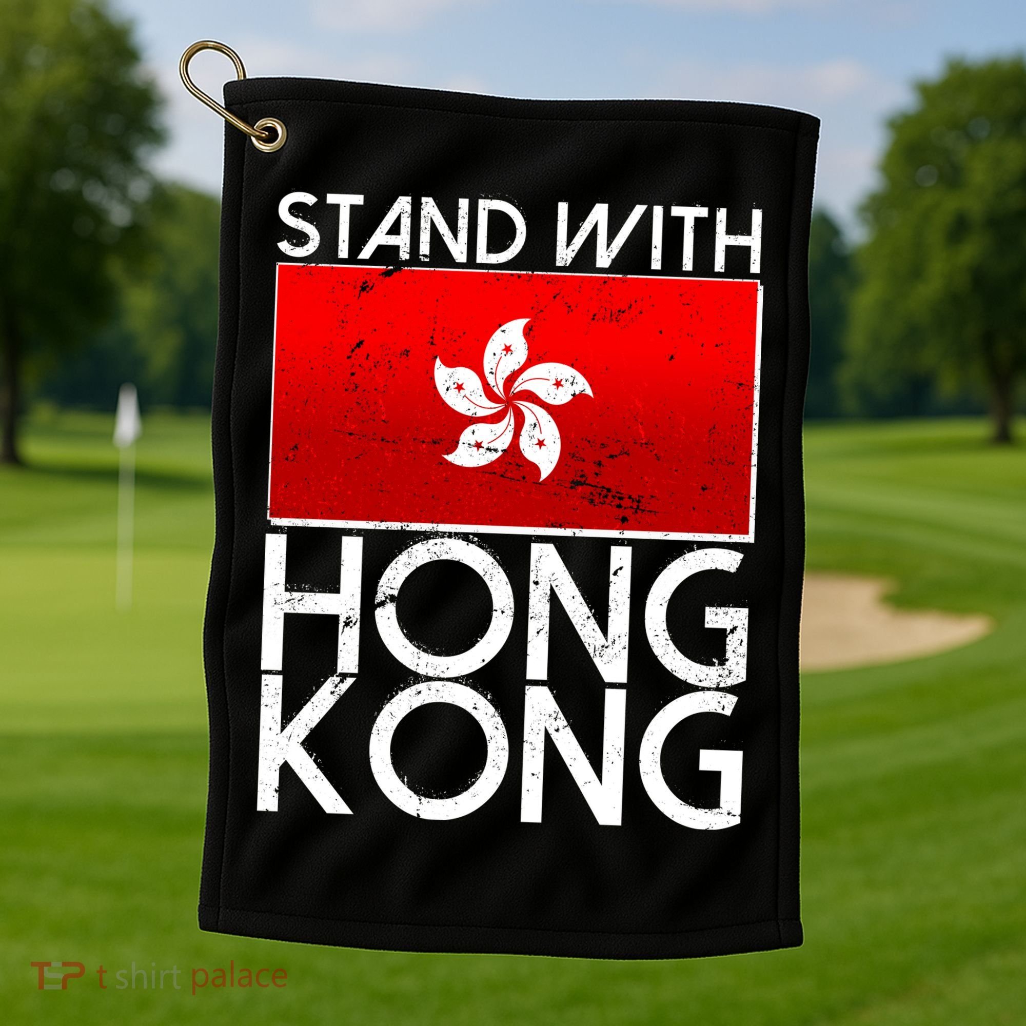 Stand With Hong Kong Pro Democracy Golf Towel
