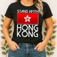Stand With Hong Kong Pro Democracy Women's T-Shirt thumb 2