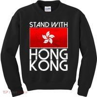 Stand With Hong Kong Pro Democracy Kids Sweatshirt thumb 0