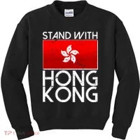 Stand With Hong Kong Pro Democracy Kids Sweatshirt thumb 0