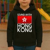 Stand With Hong Kong Pro Democracy Kids Hoodie thumb 3