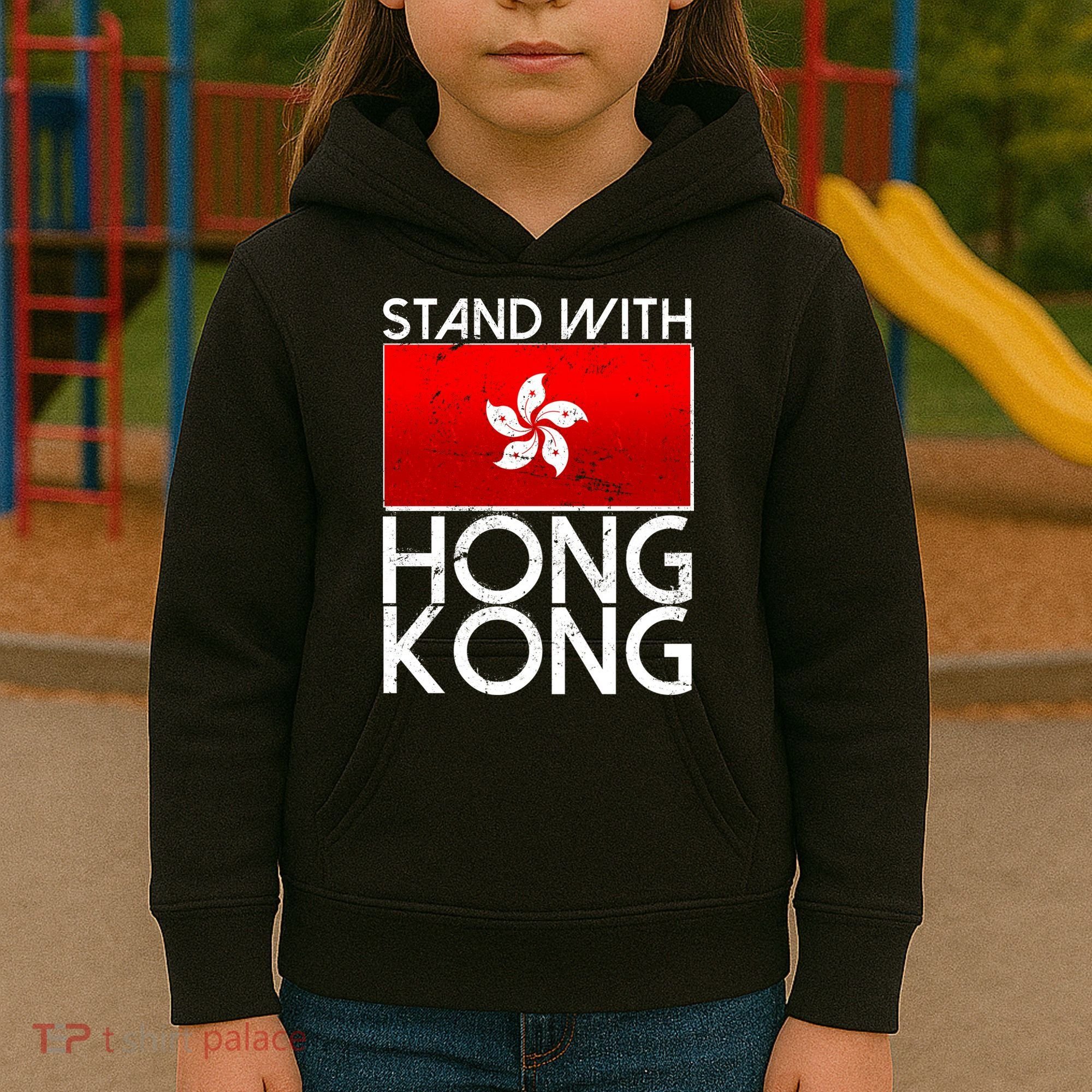 Stand With Hong Kong Pro Democracy Kids Hoodie