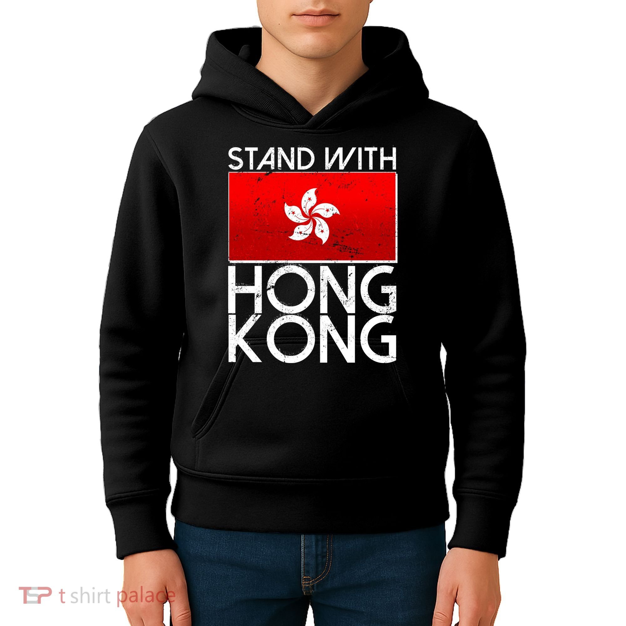 Stand With Hong Kong Pro Democracy Kids Hoodie