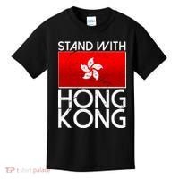 Stand With Hong Kong Pro Democracy Kids T-Shirt thumb 0