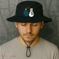 Star Light Star Bright Please Don't Let Me Melt Tonight Snowman Bucket Hat thumb 2