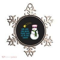 Star Light Star Bright Please Don't Let Me Melt Tonight Snowman Ornament thumb 0