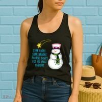 Star Light Star Bright Please Don't Let Me Melt Tonight Snowman Women's Tank Top thumb 2