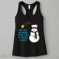 Star Light Star Bright Please Don't Let Me Melt Tonight Snowman Women's Tank Top thumb 3