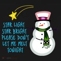 Star Light Star Bright Please Don't Let Me Melt Tonight Snowman Baby Bodysuit thumb 2