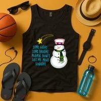 Star Light Star Bright Please Don't Let Me Melt Tonight Snowman Tank Top thumb 4