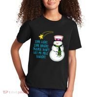 Star Light Star Bright Please Don't Let Me Melt Tonight Snowman Kids T-Shirt thumb 2