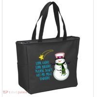 Star Light Star Bright Please Don't Let Me Melt Tonight Snowman Tote Bag thumb 2