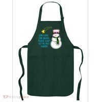 Star Light Star Bright Please Don't Let Me Melt Tonight Snowman Apron thumb 0