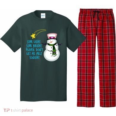 Star Light Star Bright Please Don't Let Me Melt Tonight Snowman Pajama Set
