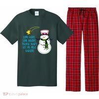 Star Light Star Bright Please Don't Let Me Melt Tonight Snowman Pajama Set thumb 0