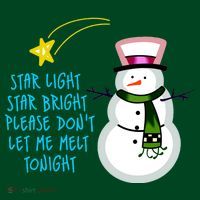 Star Light Star Bright Please Don't Let Me Melt Tonight Snowman Mousepad thumb 1
