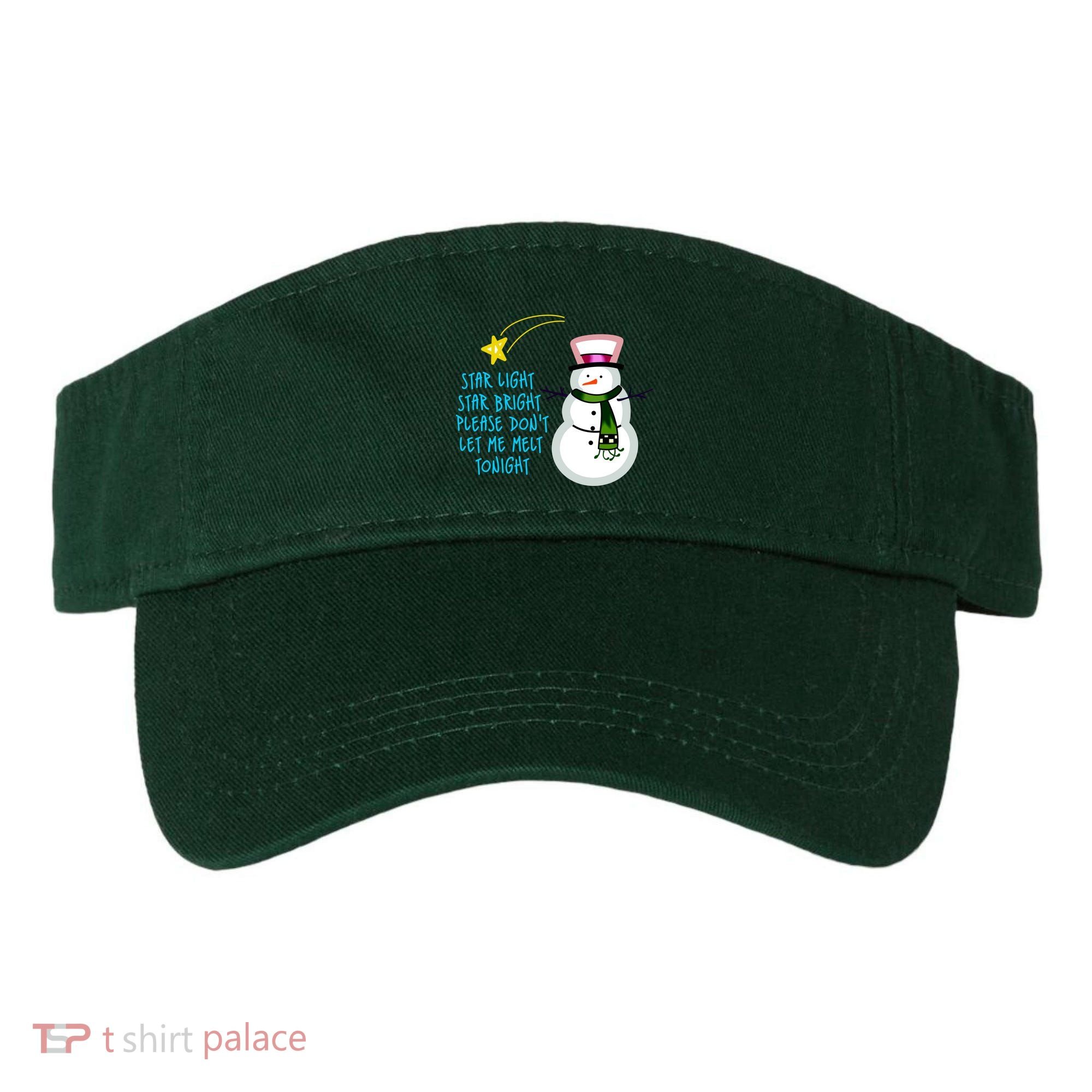 Star Light Star Bright Please Don't Let Me Melt Tonight Snowman Visor