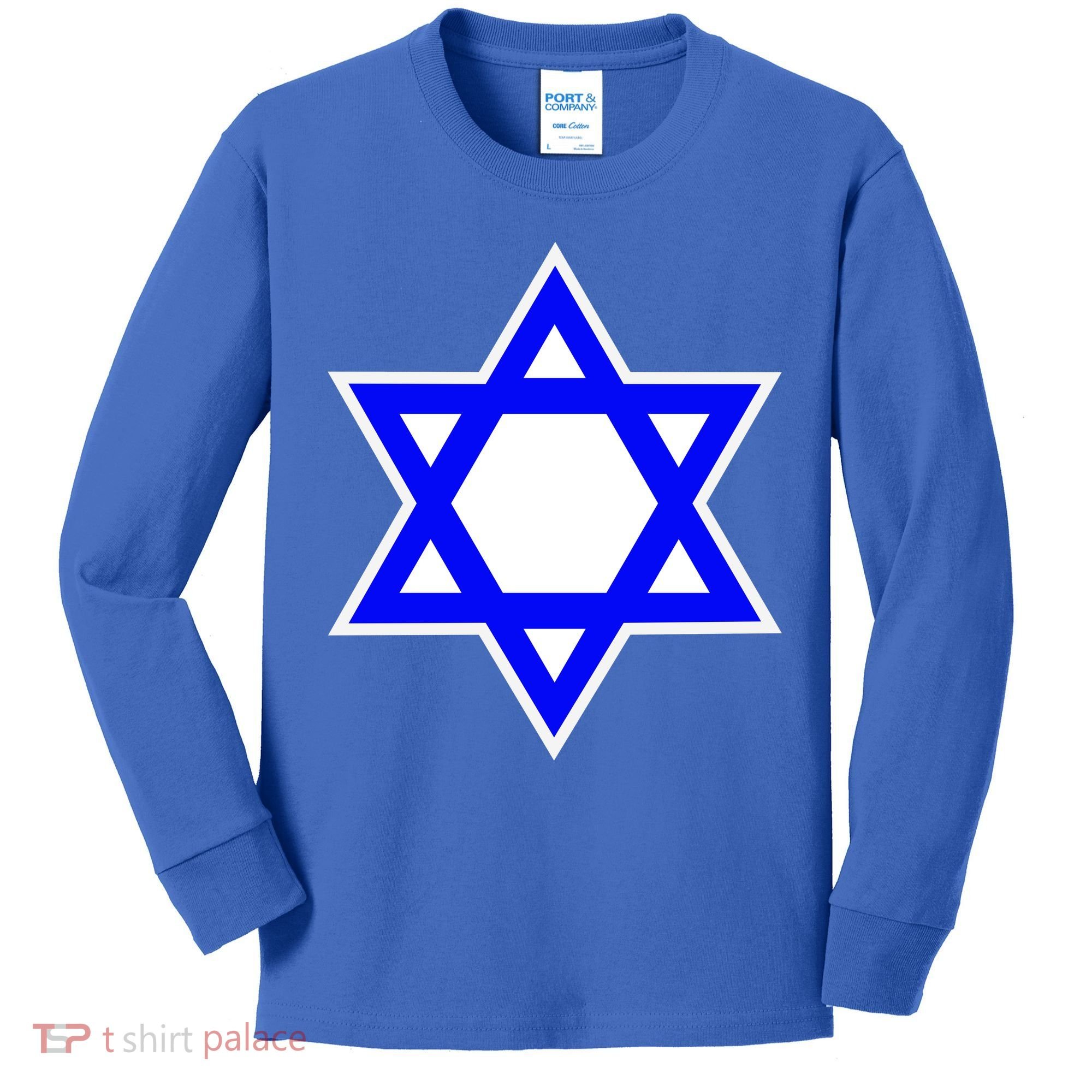 Star of David Kids Long Sleeve Shirt