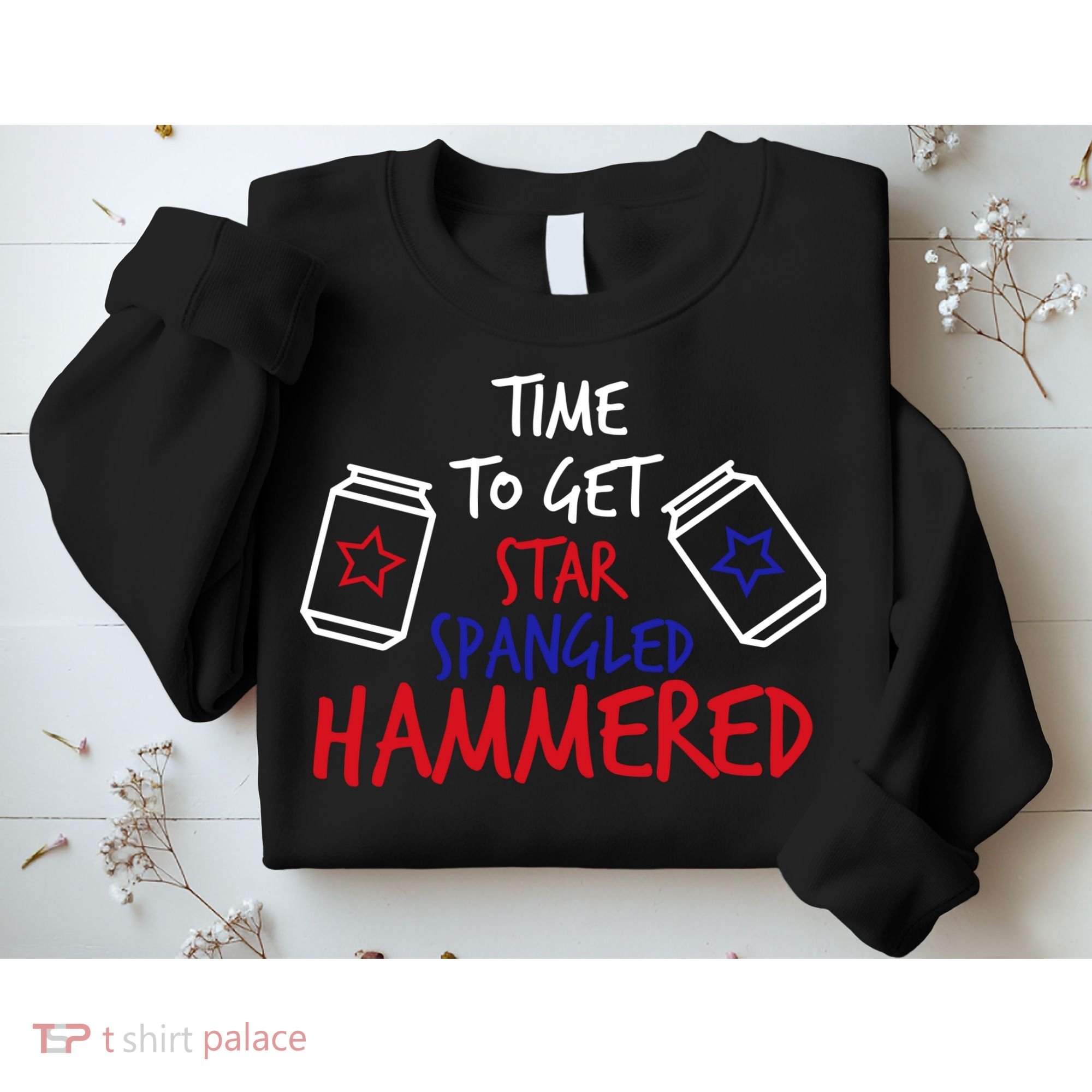 Star Spangled Hammered Sweatshirt
