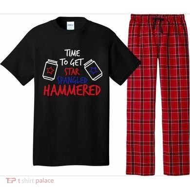Star Spangled Hammered Pajama Set