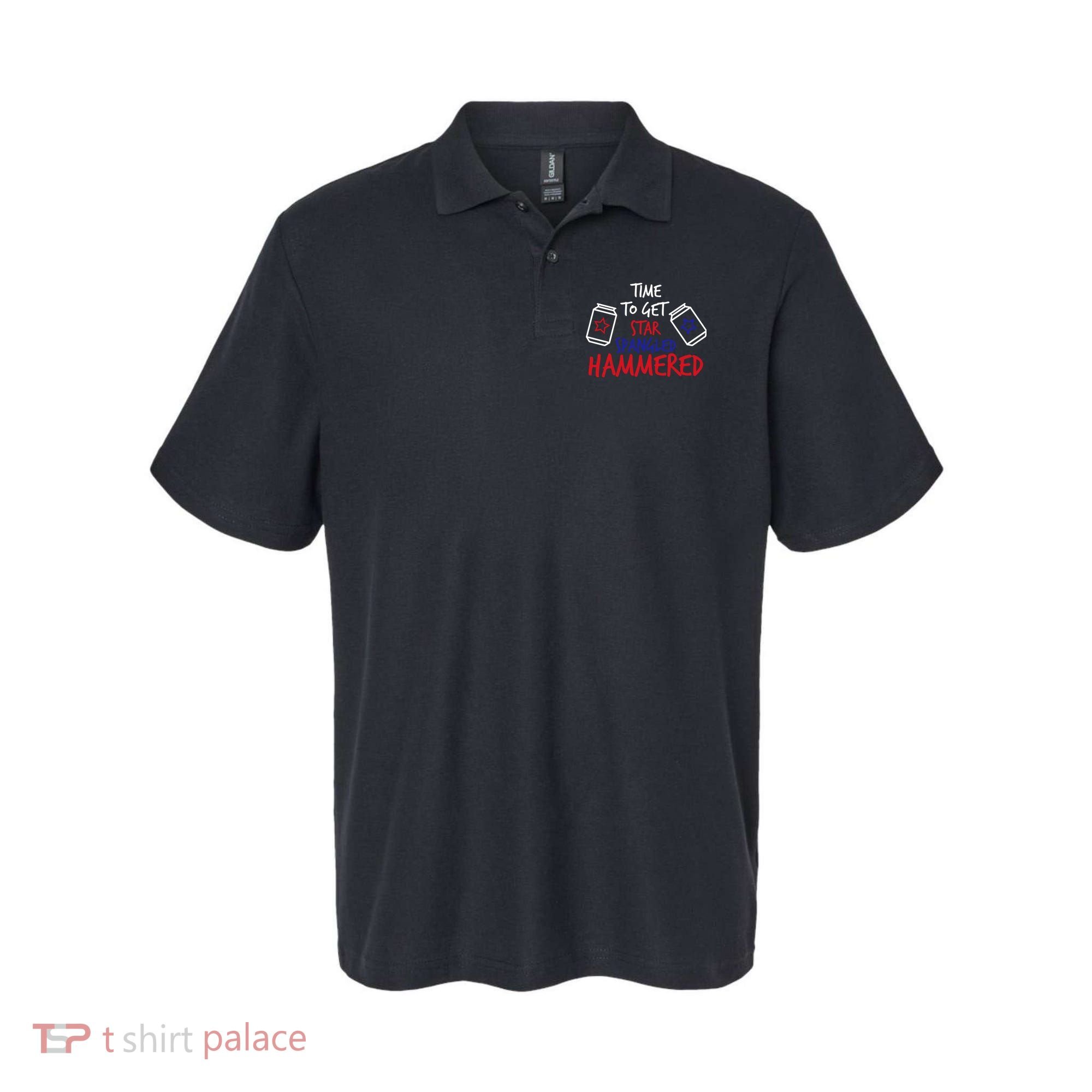Star Spangled Hammered Polo