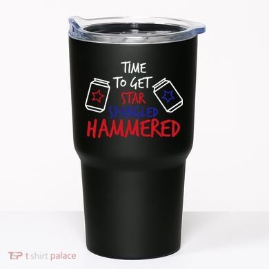 Star Spangled Hammered Tumbler