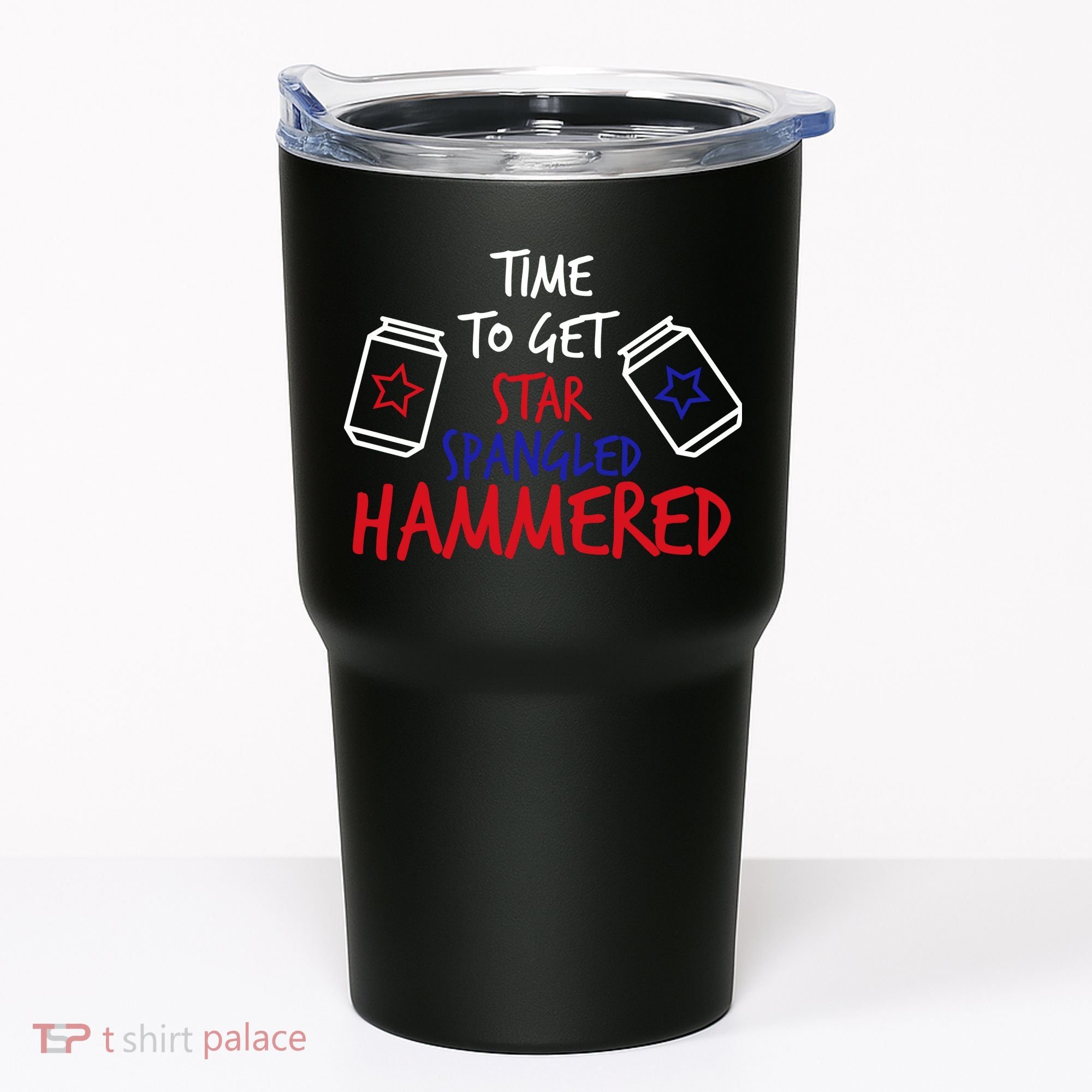 Star Spangled Hammered Tumbler