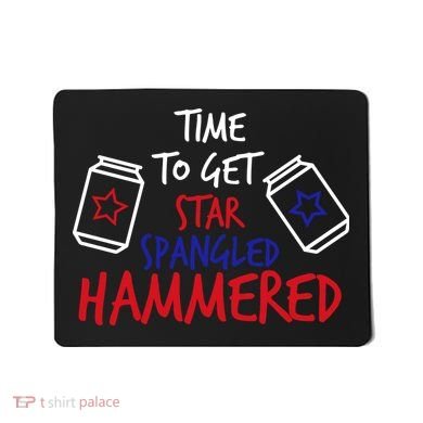 Star Spangled Hammered Mousepad