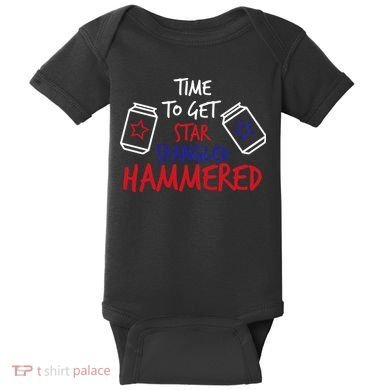 Star Spangled Hammered Baby Bodysuit