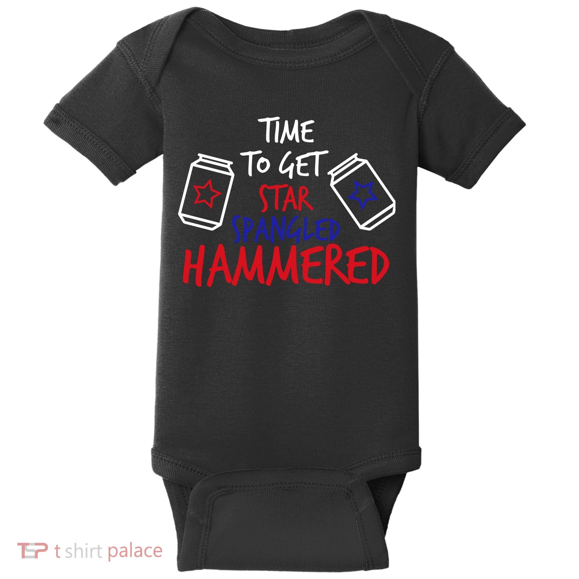 Star Spangled Hammered Baby Bodysuit
