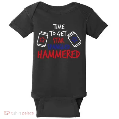 Star Spangled Hammered Baby Bodysuit