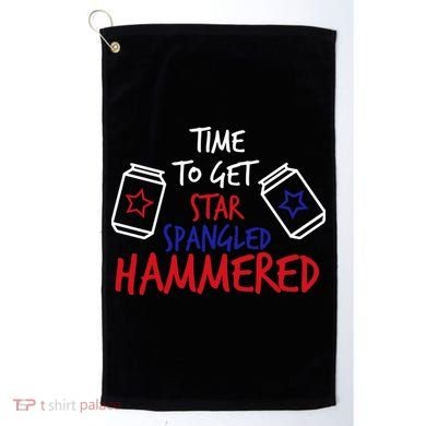 Star Spangled Hammered Golf Towel