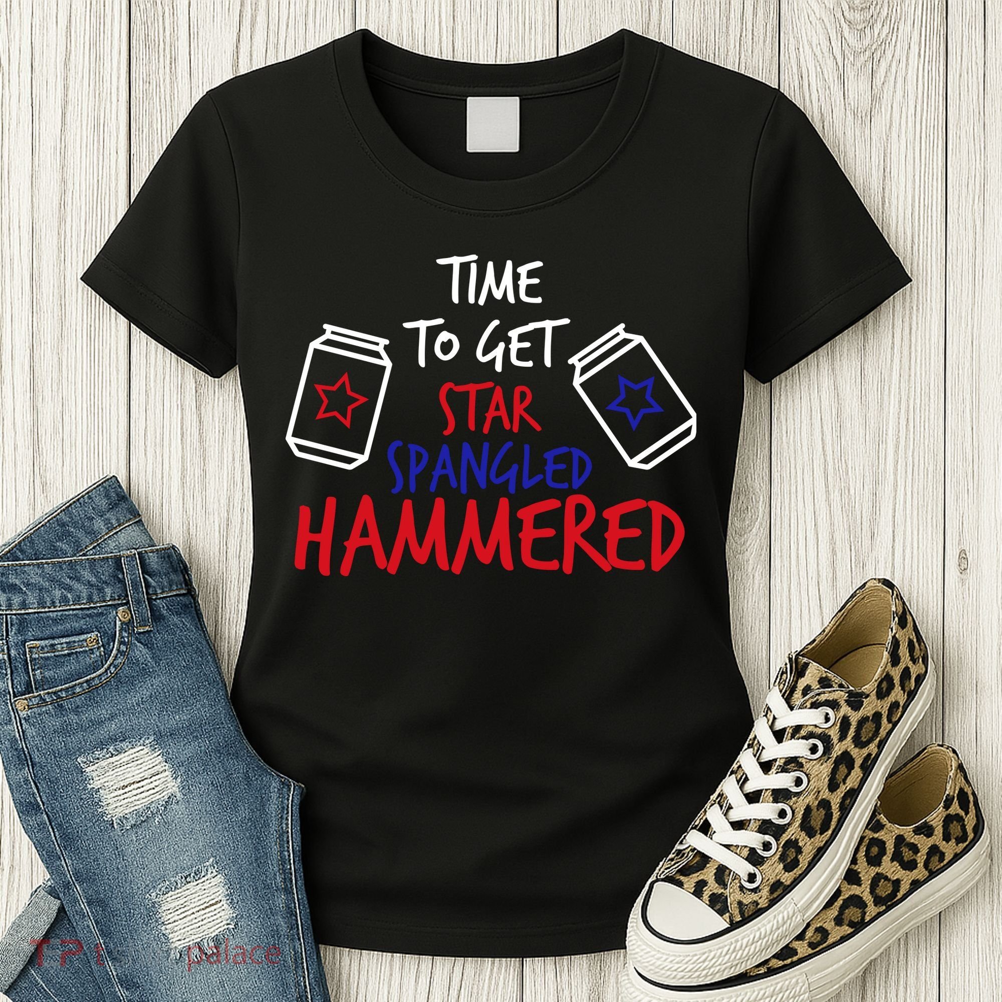 Star Spangled Hammered Women's T-Shirt
