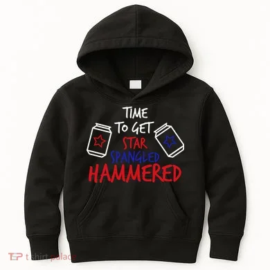 Star Spangled Hammered Kids Hoodie