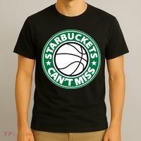 Starbuckets Can't Miss Basketball T-Shirt thumb 3